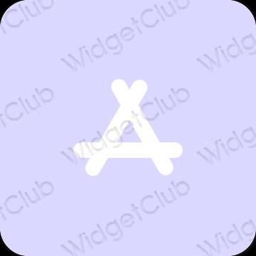 Estetis ungu AppStore ikon aplikasi