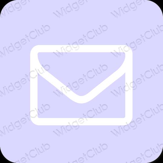 Estetinis violetinė Gmail programėlių piktogramos