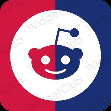 Estetico porpora Reddit icone dell'app