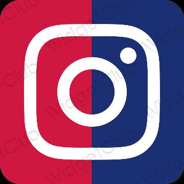 Естетичен неоново розово Instagram икони на приложения