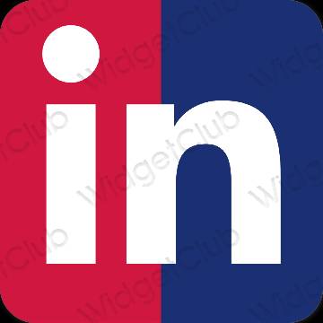 Estetik bənövşəyi Linkedin proqram nişanları