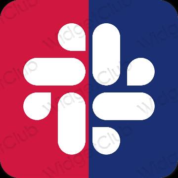 Estetico porpora Slack icone dell'app