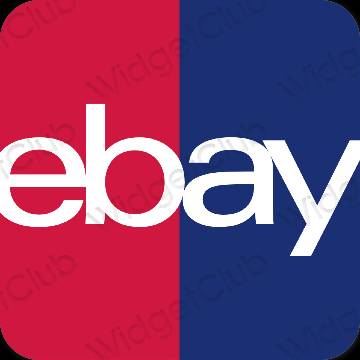 Aesthetic blue eBay app icons