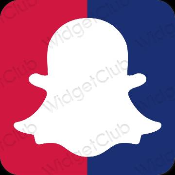 Estético púrpura snapchat iconos de aplicaciones