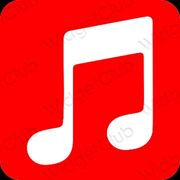 Ästhetische Music App-Symbole