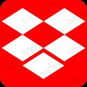 Ästhetische Dropbox App-Symbole