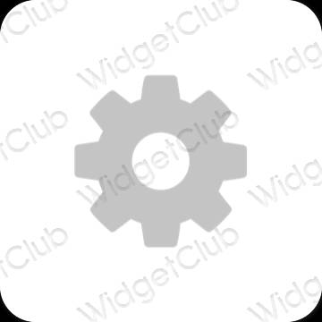 Esthetische Settings app-pictogrammen