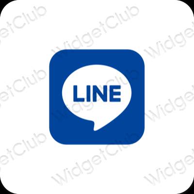 Icônes d'application LINE esthétiques