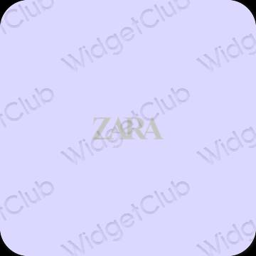 Æstetisk pastel blå ZARA app ikoner