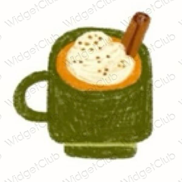 Ikon apl Starbucks Estetik