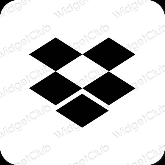 Esthetische Dropbox app-pictogrammen