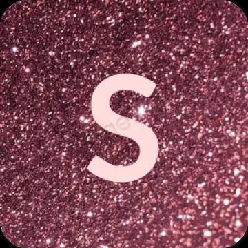 Esztétika pasztell rózsaszín SHEIN alkalmazás ikonok