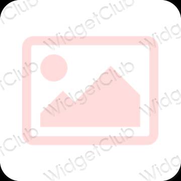 Estético rosa Photos ícones de aplicativos