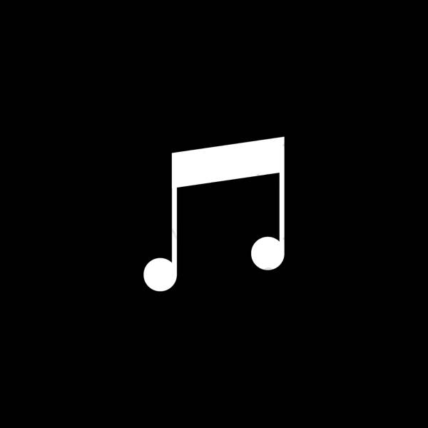 Esthétique noir Apple Music icônes d'application