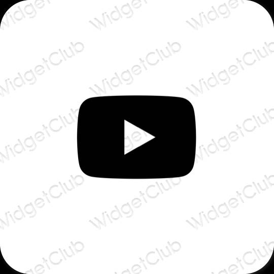 Icônes d'application Youtube esthétiques