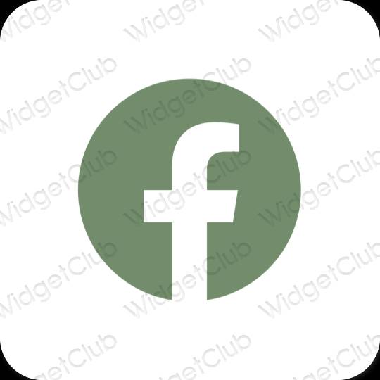 Esthetische Facebook app-pictogrammen