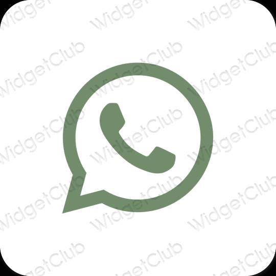 Esthetische WhatsApp app-pictogrammen