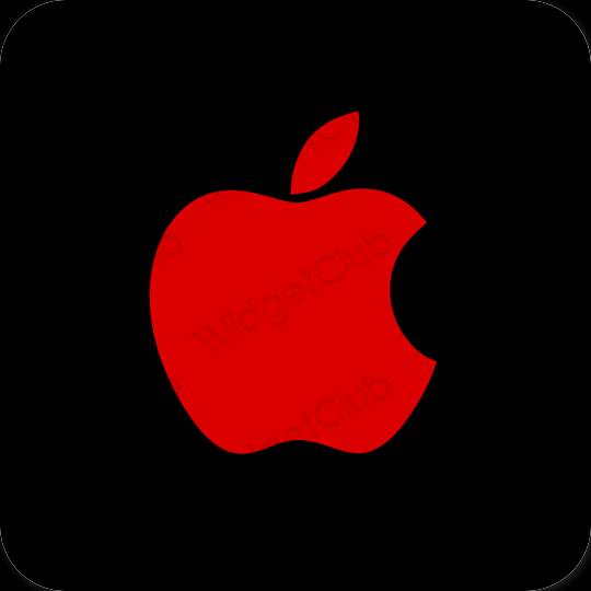 Thẩm mỹ đen Apple Store biểu tượng ứng dụng