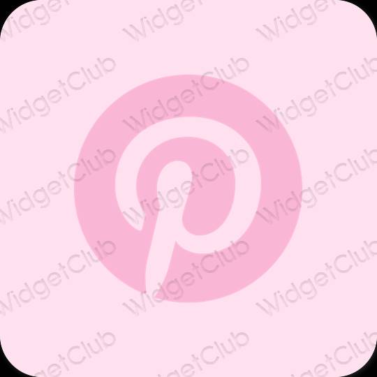 Естетичен лилаво Pinterest икони на приложения