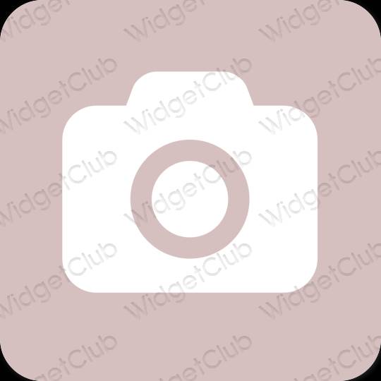 Estético rosa Camera ícones de aplicativos