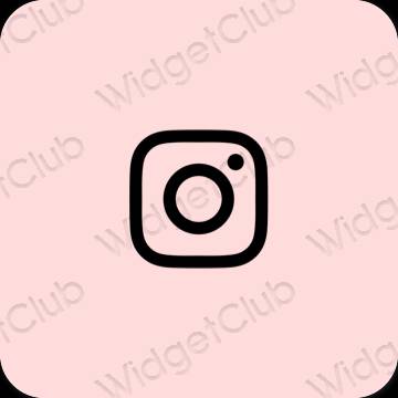 ピンク Instagram おしゃれアイコン画像素材