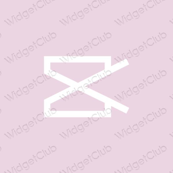 Estetické ikony aplikací CapCut