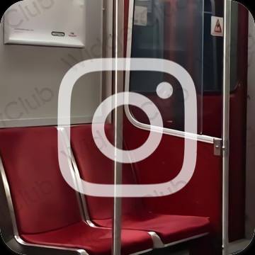 Estetické ikony aplikací Instagram