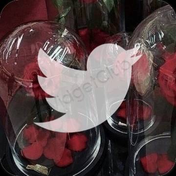 جمالية Twitter أيقونات التطبيقات