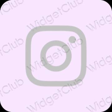 Estetisk lila Instagram app ikoner
