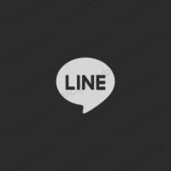 Естетске LINE иконе апликација