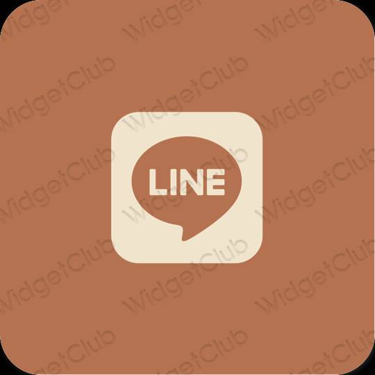 Icônes d'application LINE esthétiques