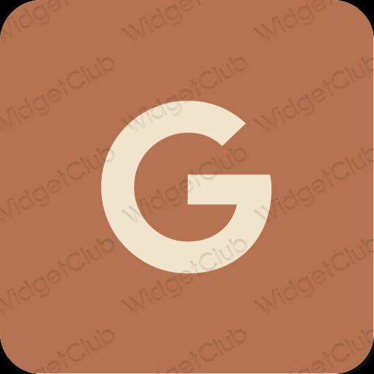 Icônes d'application Google esthétiques