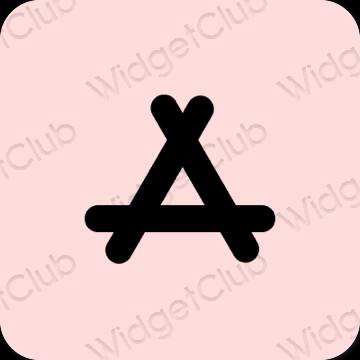 эстетический розовый AppStore значки приложений
