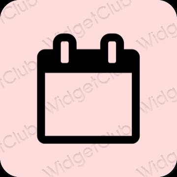 Estetico rosa Calendar icone dell'app
