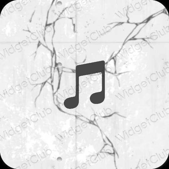 Esthetische Music app-pictogrammen