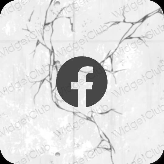 Esthetische Facebook app-pictogrammen