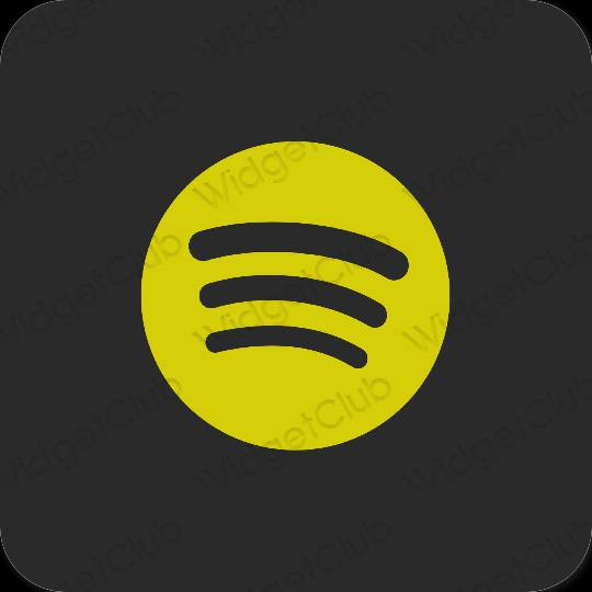 نمادهای برنامه زیباشناسی Spotify