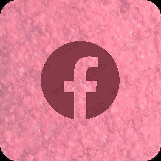 Esthetische Facebook app-pictogrammen