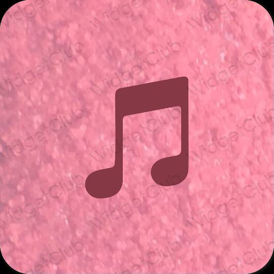 Icônes d'application Music esthétiques