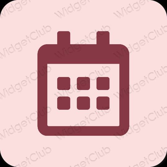 Icônes d'application Calendar esthétiques