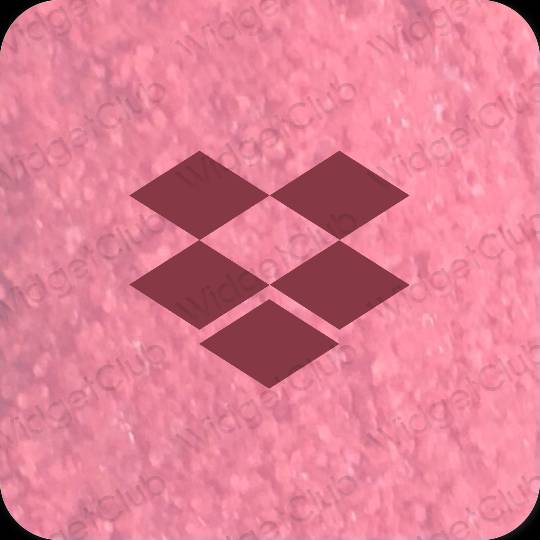 Pictograme pentru aplicații Dropbox estetice