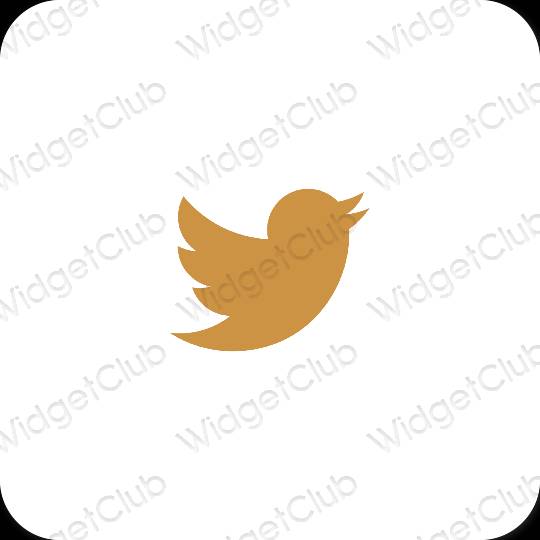 Esthetische Twitter app-pictogrammen