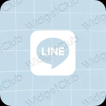 紫 LINE おしゃれアイコン画像素材