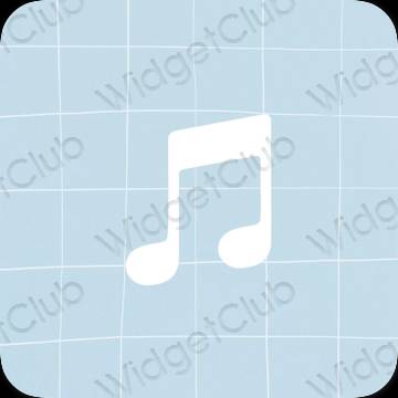 Stijlvol paars Music app-pictogrammen