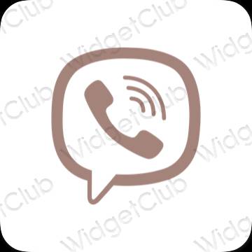 Эстетические Viber значки приложений