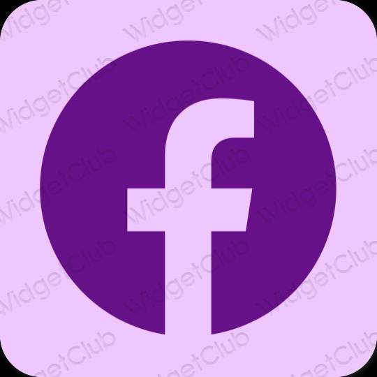 Icônes d'application Facebook esthétiques