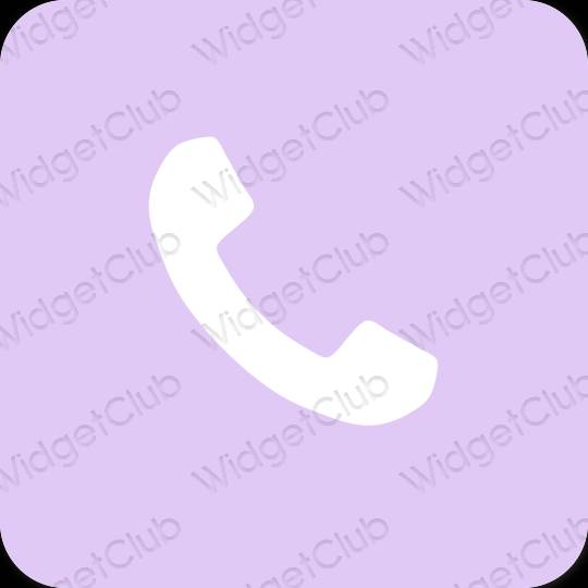 Ästhetisch Violett Phone App-Symbole