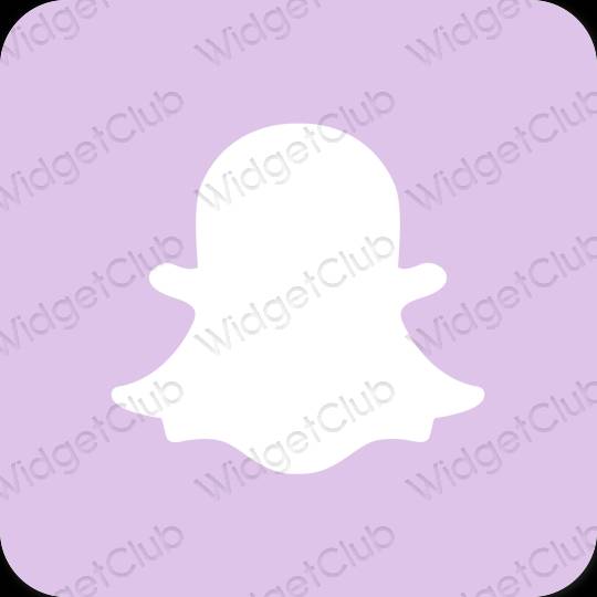 Æstetisk lilla snapchat app ikoner