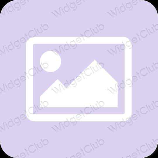 審美的 紫色的 Photos 應用程序圖標