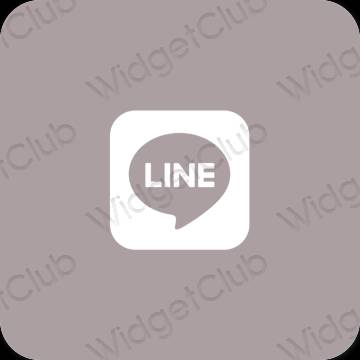 Esthetische LINE app-pictogrammen